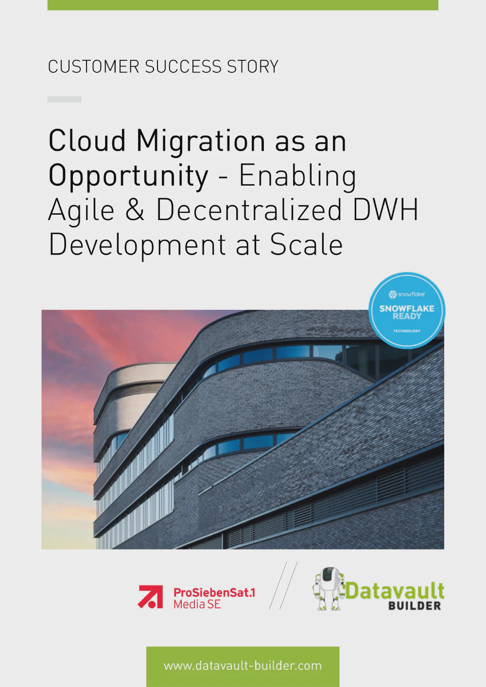 Datavault Builder data pipeline — from source to AI-ready mart